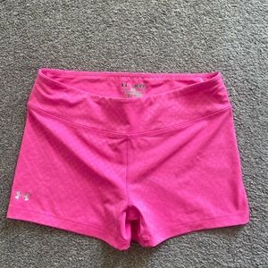 Under Armour pink spandex shorts